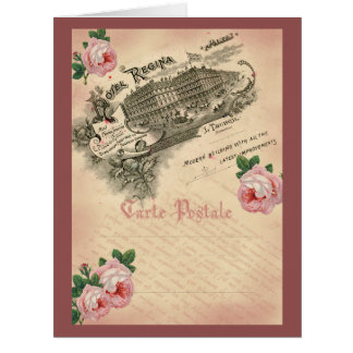 Rosa francês - Cartão de saudação