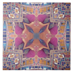 Rosa geométrico marroquino