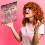 Rosa Glitter Lábios Beijo Lista de Preços Folheto<br><div class="desc">coleção florenceK de salões de beleza de luxo</div>