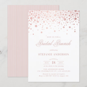 Rosa Gold Foil Confetti - Convite Bridal Brunch