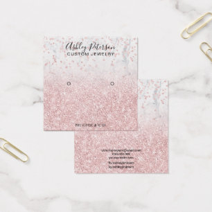 rosa Gold Glitter Pearring