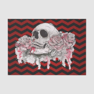 Rosa Gothic Chevron re -  de quebra de papel