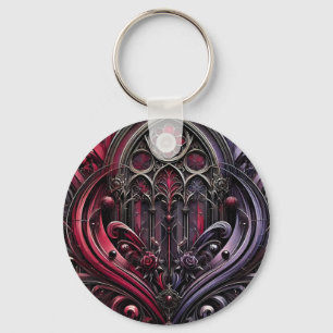 Rosa gótica Arches Chaveiro - Um Acessório Negrito