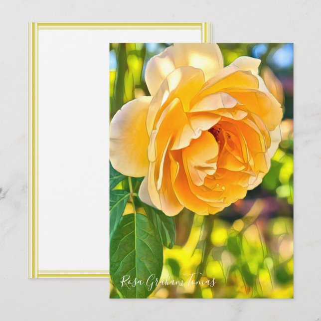Rosa Graham Tomas: Flat Card (Frente/Verso)