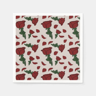 Rosa guardanapos