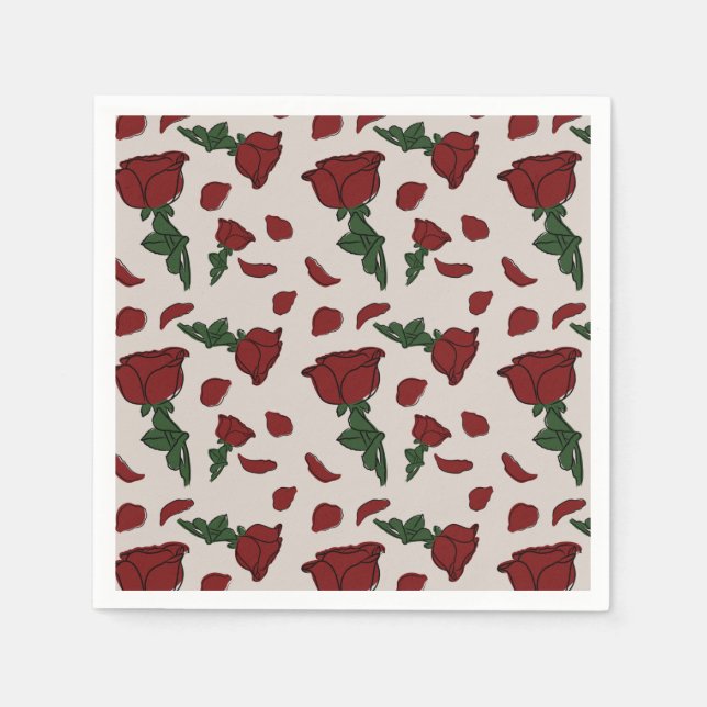 Rosa guardanapos (Frente)