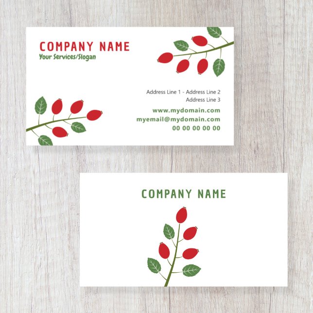 Rosa Hip Cartão de visita (Rose Hip Business Card)