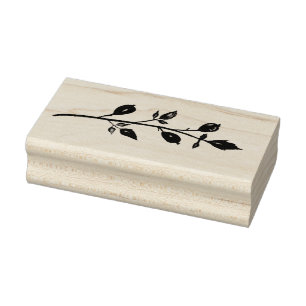 Rosa Hip, Plantas Herbais Carimbo De Madeira