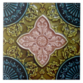 Rosa histórico, Verde, Indigo Majolica