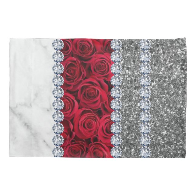 Rosa inicial Dourado Glitter Interior (Verso)