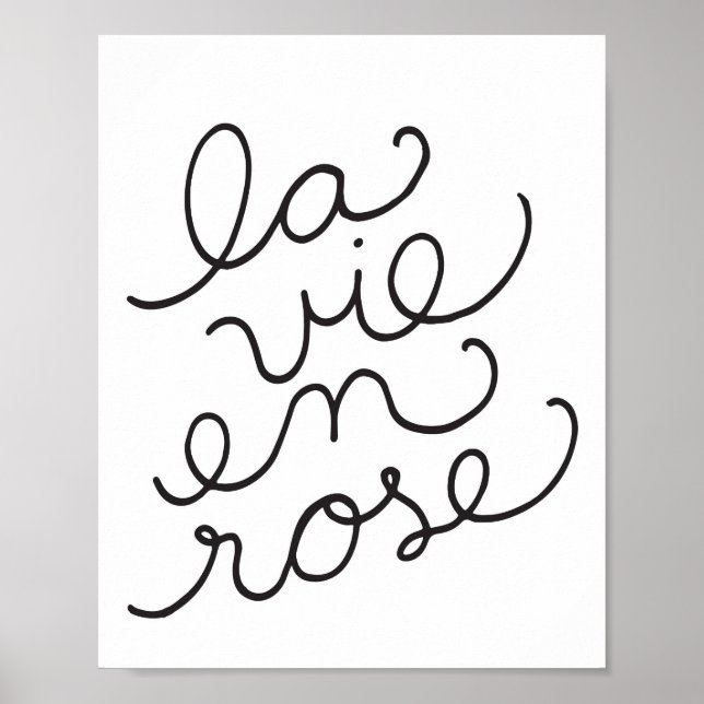 Rosa La Vie En - Poster (Frente)
