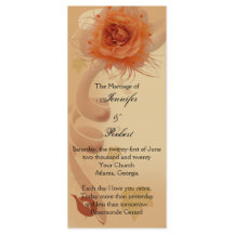 Rosa laranja no Programa Casamento outono