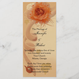 Rosa laranja no Programa Casamento outono