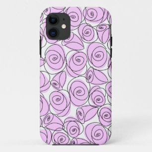 Rosa Lilac capas de iphone