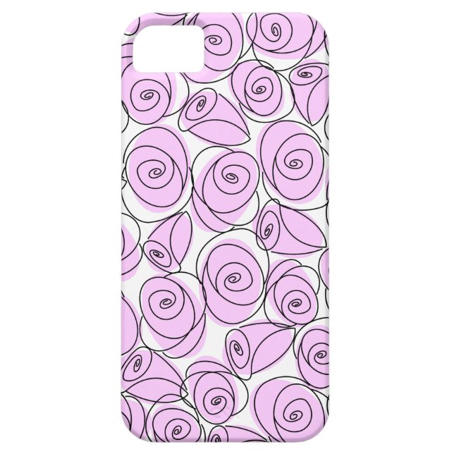Rosa Lilac capas de iphone (Traseira)