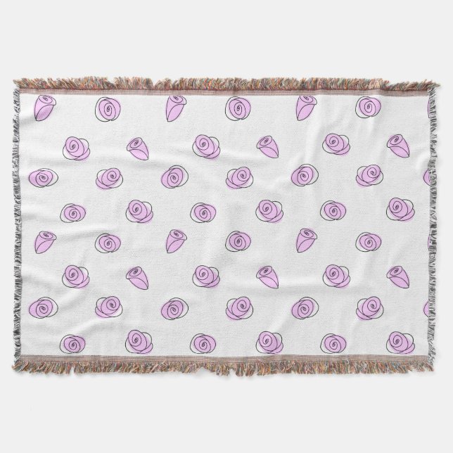 Rosa Lilac Multilança cobertor (Frente)