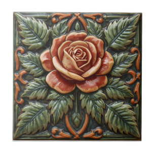 Rosa Mackintosh Relevo Falso Artes & Ofícios Repro