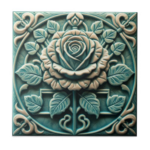 Rosa Mackintosh Relevo Falso Artes & Ofícios Repro