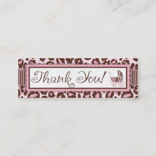 Rosa magro do cartão de presente da menina TY da