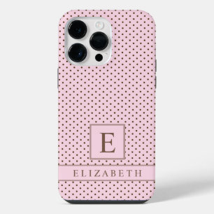 Rosa Marrom Pastel Pálido Personalizado Bolinha