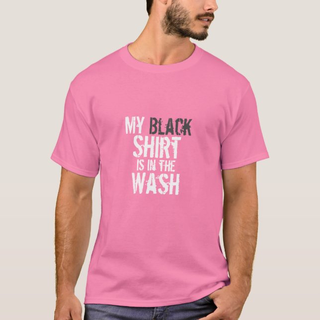 Rosa Minha Camisa Negra está no Lava (Frente)