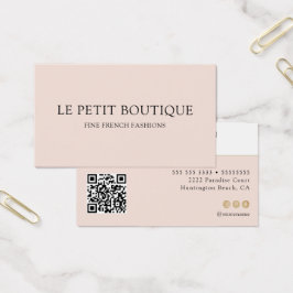 Rosa Mínimo com Código QR