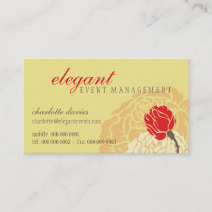 rosa na moda CARTÃO DE VISITA elegante