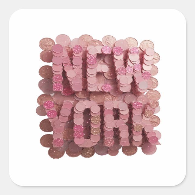 Rosa na Moda Etiqueta NEW YORK Design (Frente)