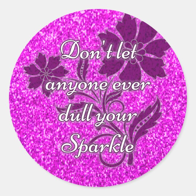 Rosa não deixa ninguém enlouquecer o adesivo redon (Frente)