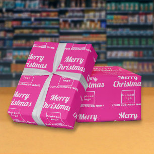 Rosa Negócios Papel de embrulho de Natal