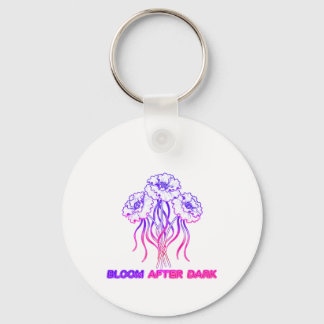 Rosa Neon Floral - Chaveiro de Arte