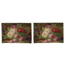 Rosa no chão da floresta com borboletas