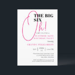 Rosa, O Grande 60º Convite Surpresa de Aniversário<br><div class="desc">Pink The Big 60th Surprise Birthday Invitation Os seus convidados saberão que esta será uma festa especial apenas olhando para este convite!</div>