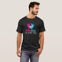 rosa ou azul nós amamo-lo camisa