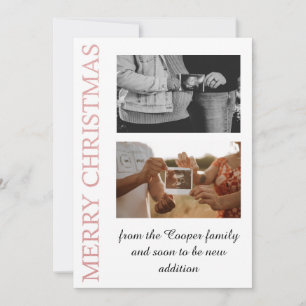 Rosa ouro, mais o melhor cartão de anúncio do bebê