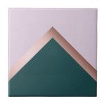 Rosa ouro, tear e design geométrico<br><div class="desc">Na moda geométrica com design dourado falso,  cor verde e roxo.</div>