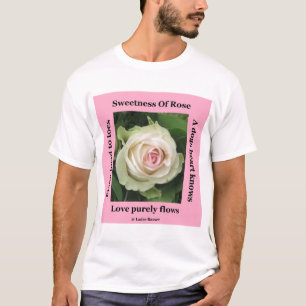 Rosa Poético De Camisa T A Rosa Por Bicho De Ladee