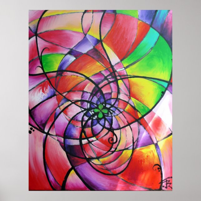 Rosa por Greg Roberts - Impressão de arte (Frente)