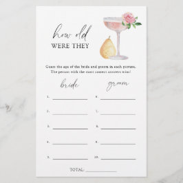 Rosa Prosecco - Quantos anos tinham o jogo de noiv