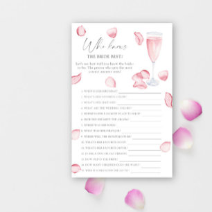 Rosa Prosecco - Quem conhece o melhor jogo da noiv