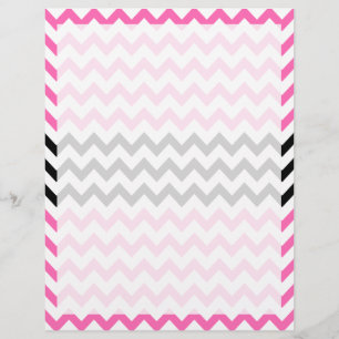 Rosa quente e preto Chevron por Shirley Taylor