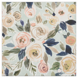 Rosa Romântico para Aquarela Tecido Floral