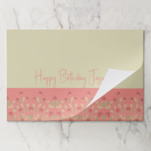 Rosa rosa com creme de papel