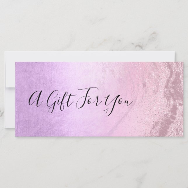 Rosa rosa-rosa, brilho dourado e maquiagem roxa (Frente)