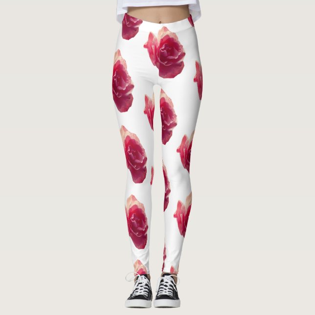 Rosa Rosa Rosa Rosa Rosa, Leggings de Padrões de F (Frente)