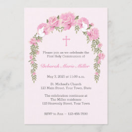 Rosa Rosa Rosa Rosa Trellis Convite Religioso