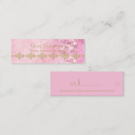 Rosa Roses Damask Grunge - Etiqueta de Preço, Carr