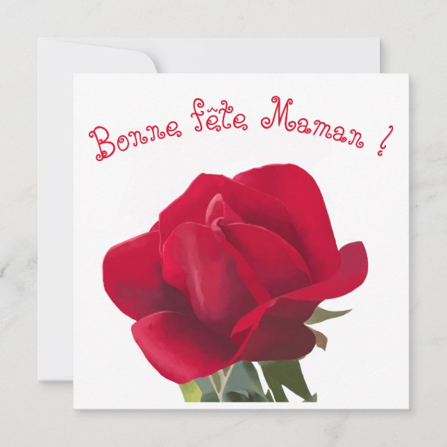 Rosa rouge - Fête des mères (Frente)