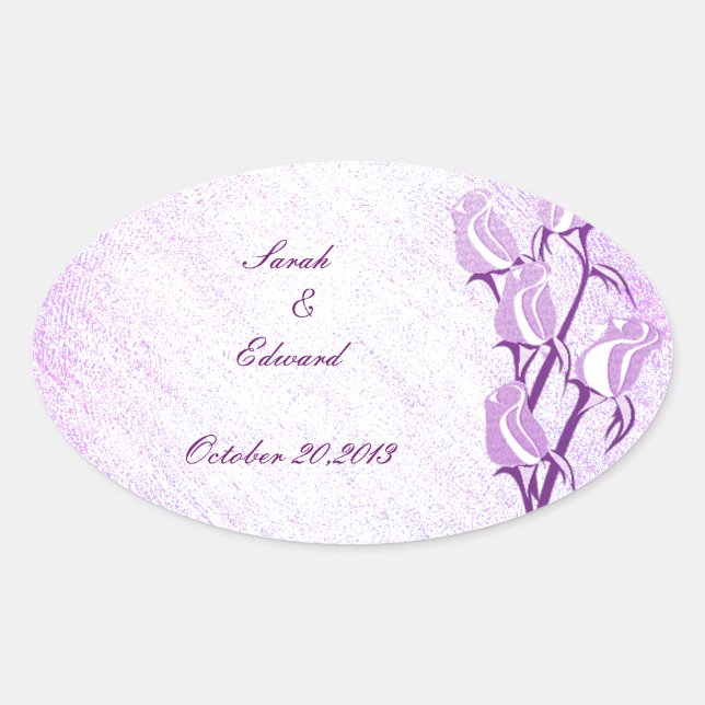 Rosa roxo Guarde os adesivos de data (Frente)