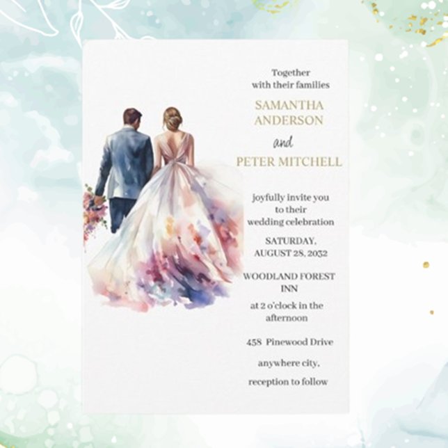 Rosa Russo Boho Convite para o tema do casamento F (Invite loved ones to your special day with our Rustic Rose Boho Floral wedding invitations )